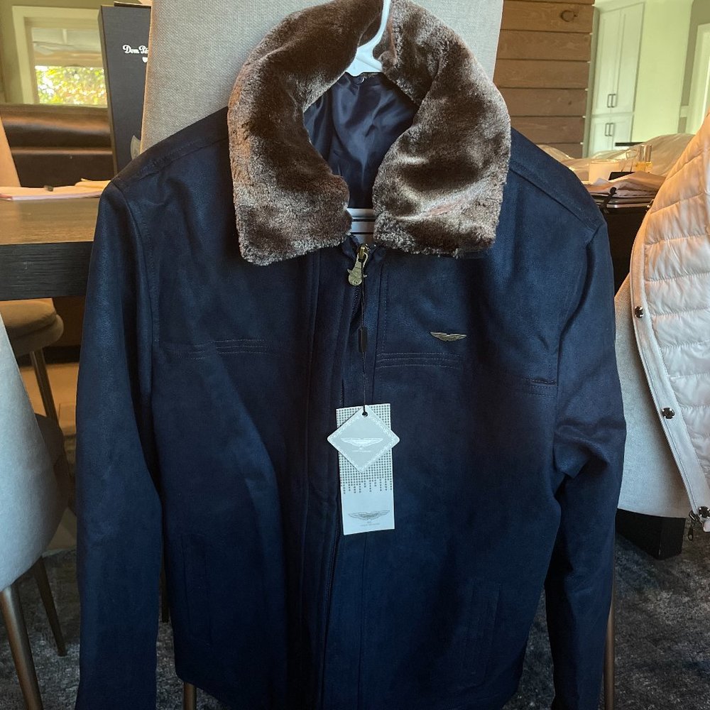 AC Luxury Collection Faux Fur and Suede Jacket